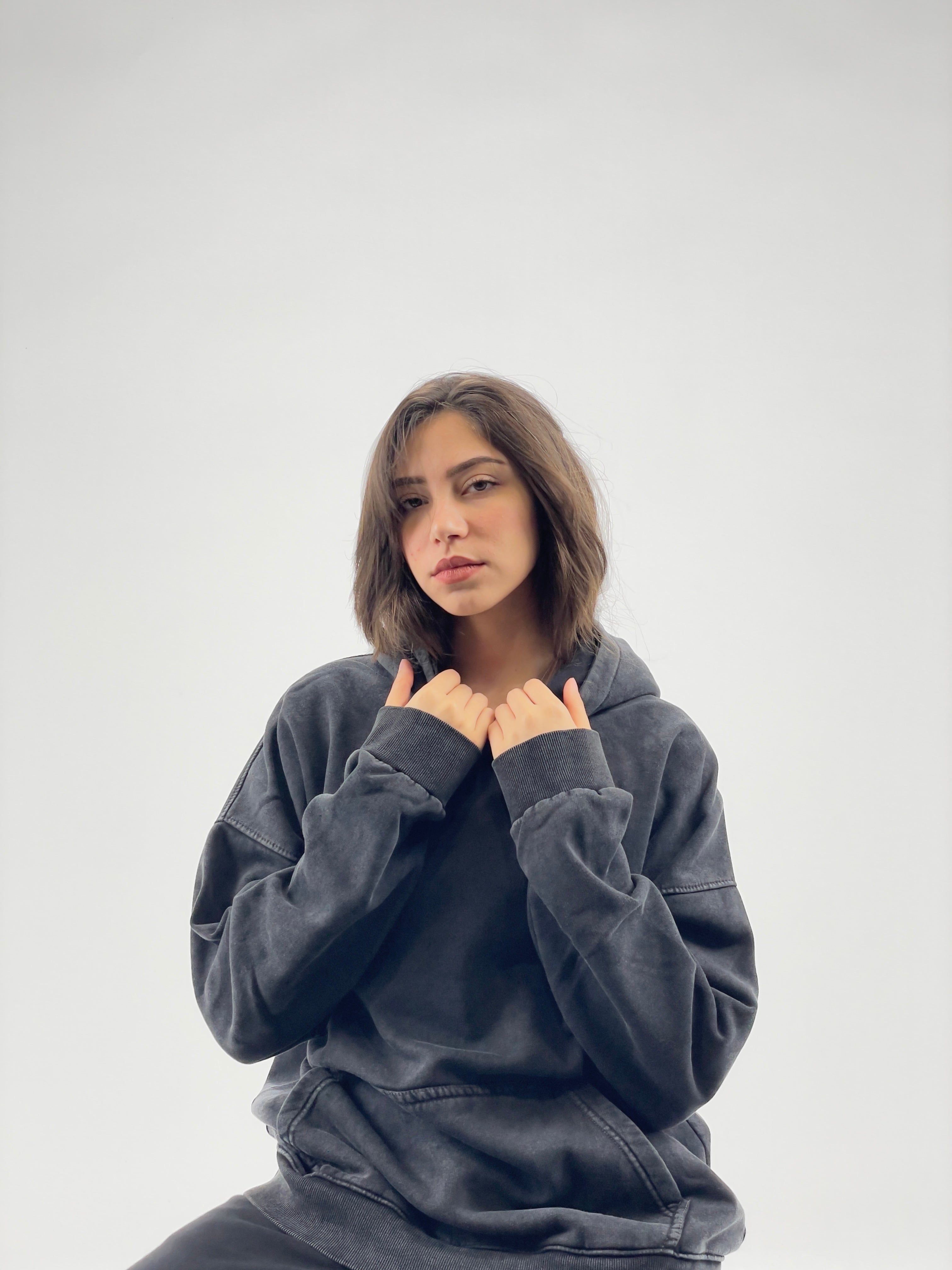 HOODIE WASHED O.S.