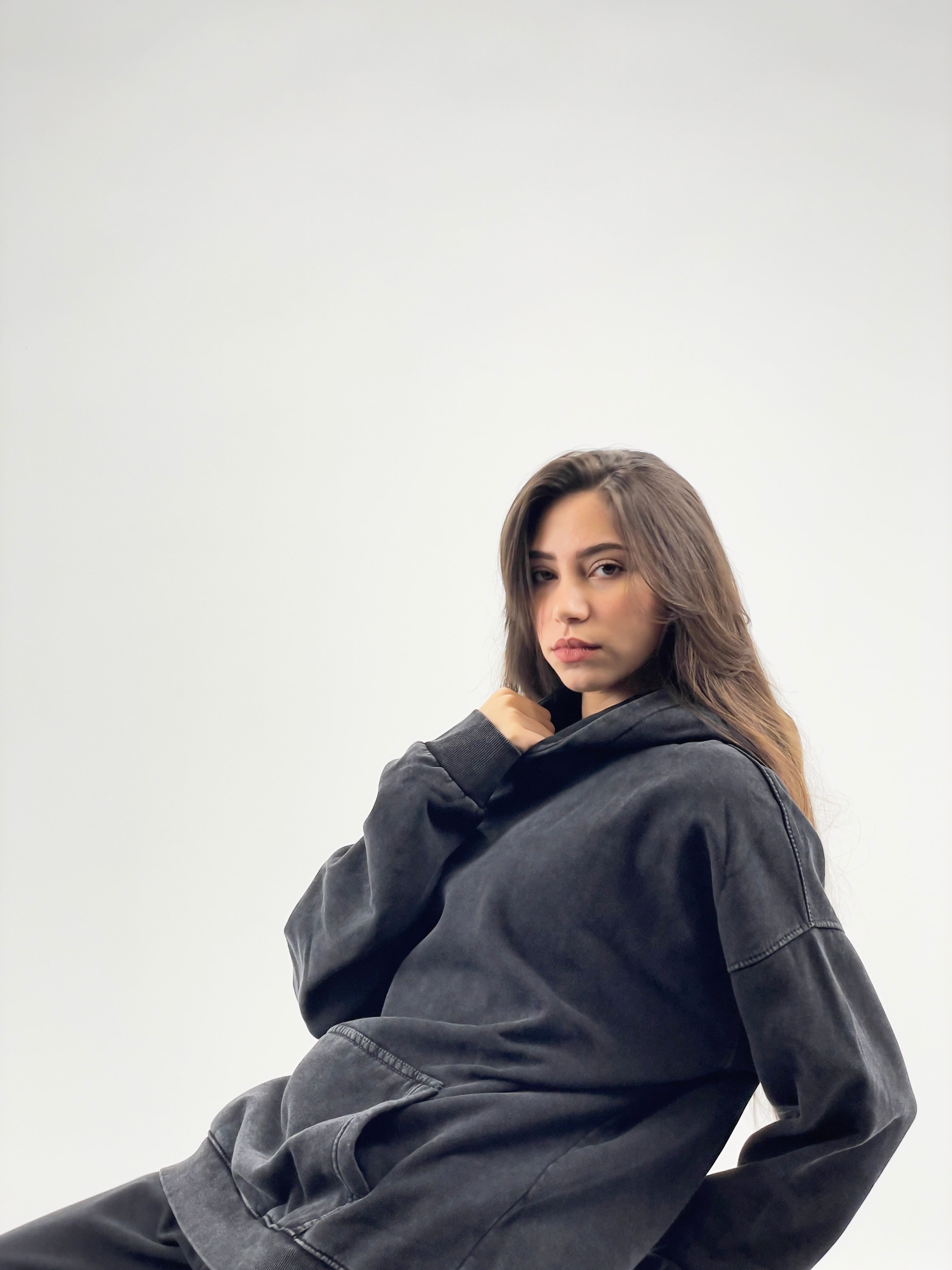HOODIE WASHED O.S.